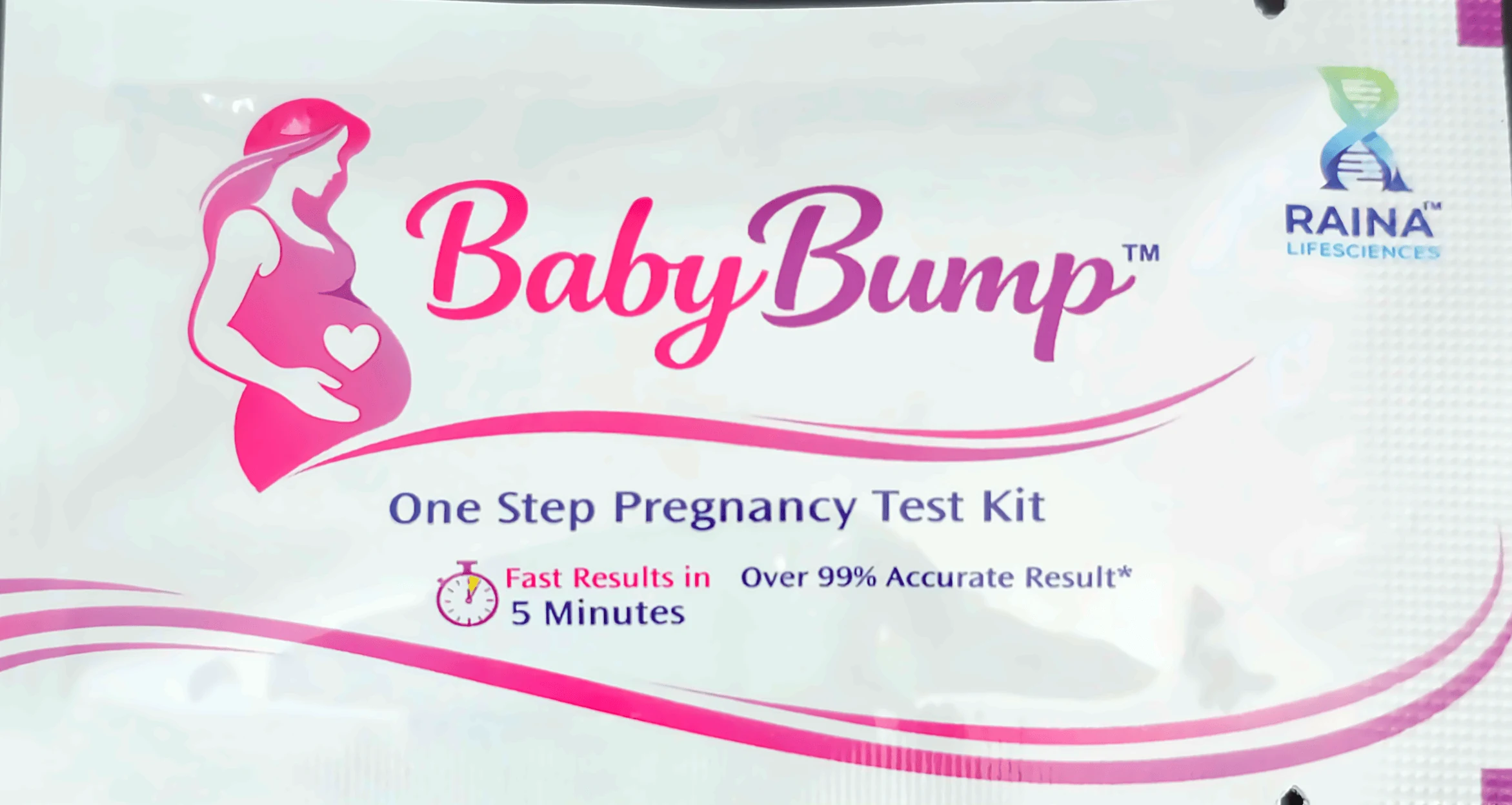 BabyBump One Step Pregnancy Test Kit pack by Raina Lifesciences